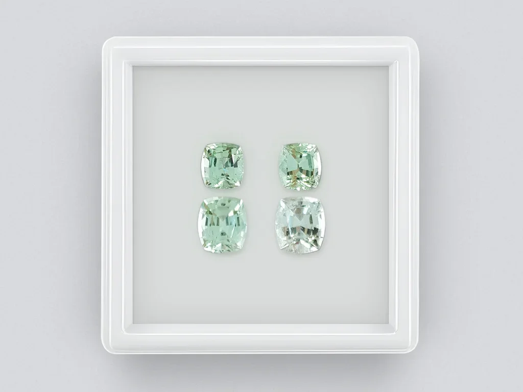 Set of light green tourmalines 4.81 carats Image №1