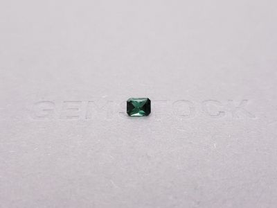 Blue-green radiant cut tourmaline 0.49 ct photo