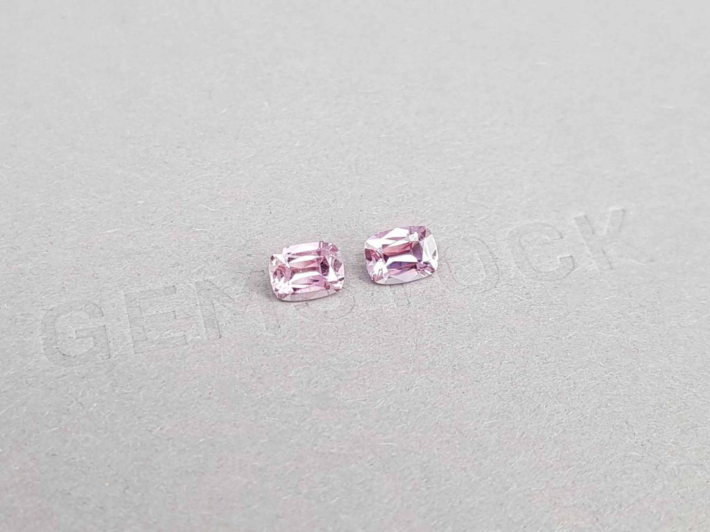 Pair of unheated pink sapphires 1.48 ct, Madagascar Image №2