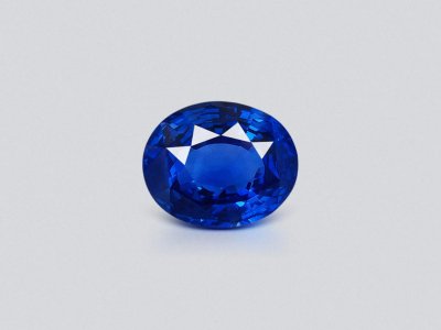 Unheated Royal Blue sapphire in oval cut 10.08 carats, Sri Lanka  photo