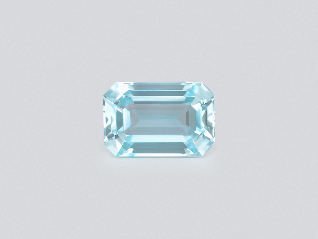 Large aquamarine octagon cut 15.57 carats, Madagascar  Image №1