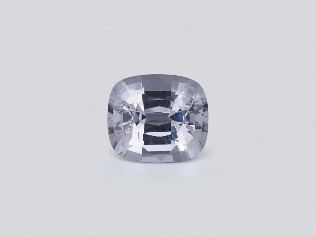 Steel Grey Vibrant spinel in cushion cut 4.24 carats, Burma  Image №1