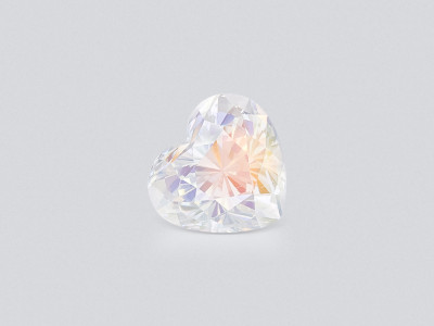 Rainbow moonstone heart shape 7.04 carats, Madagascar photo