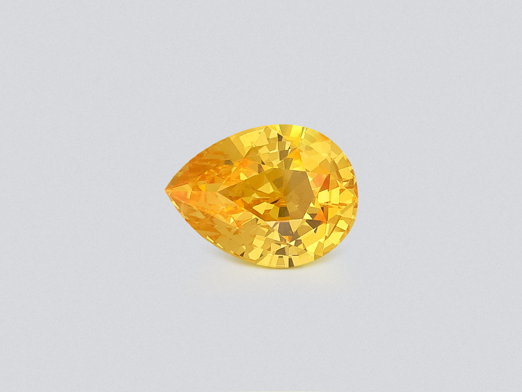 Sapphire Vivid Yellow pear shaped 1.60 carats, Sri Lanka Image №1