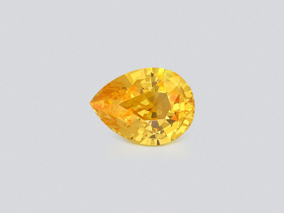 Sapphire Vivid Yellow pear shaped 1.60 carats, Sri Lanka photo