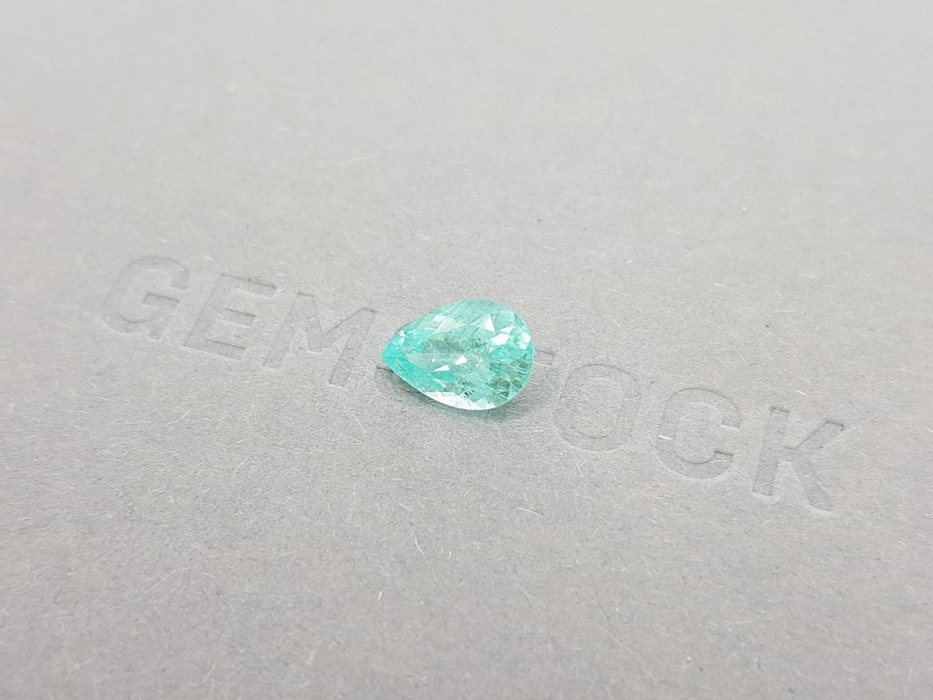 Paraiba tourmaline, pear cut, 2.01 ct, Mozambique Image №3