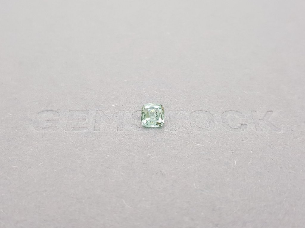 Light green cushion cut tourmaline 0.51 ct Image №1