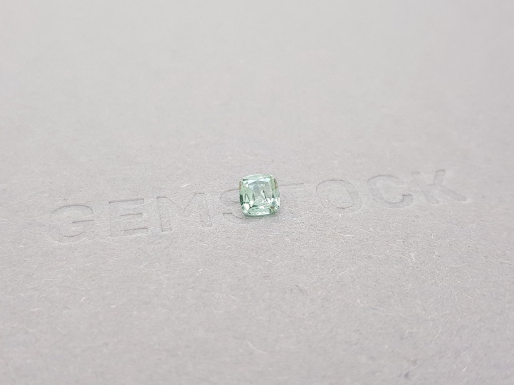 Light green cushion cut tourmaline 0.51 ct Image №2