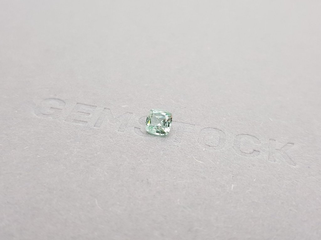 Light green cushion cut tourmaline 0.51 ct Image №3