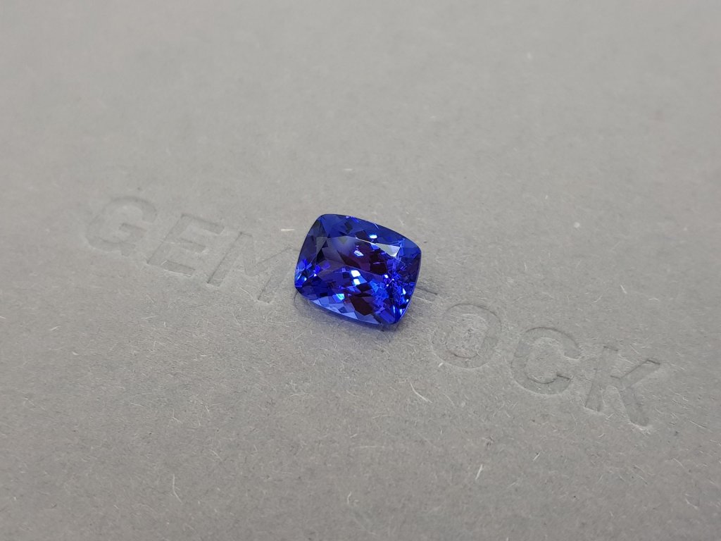 Intense cushion cut tanzanite 3.13 ct Image №3