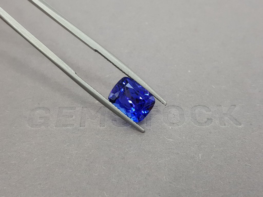 Intense cushion cut tanzanite 3.13 ct Image №4