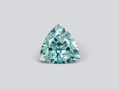 Greenish blue trillion cut aquamarine 5.93 carats photo