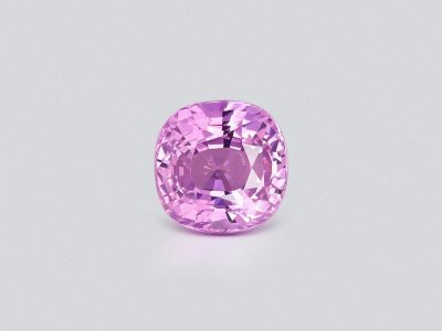 Unheated lavender sapphire in cushion cut 6.61 carats, Sri Lanka photo