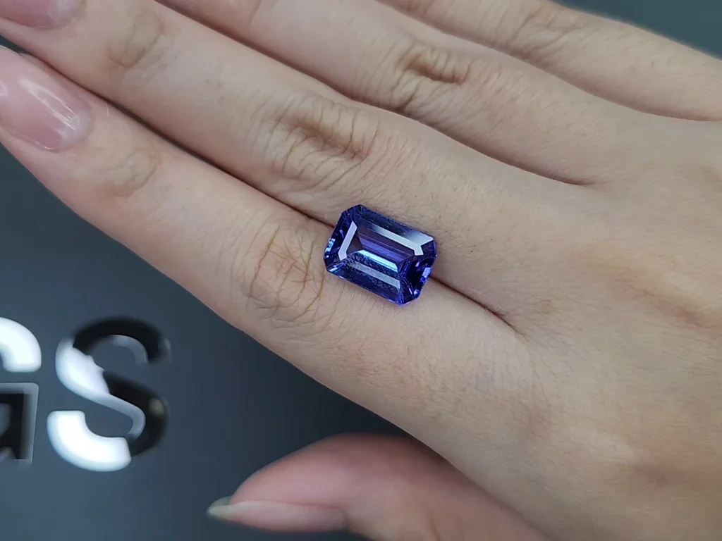 Tanzanite in octagon cut 5.19 carats, Tanzania Image №2