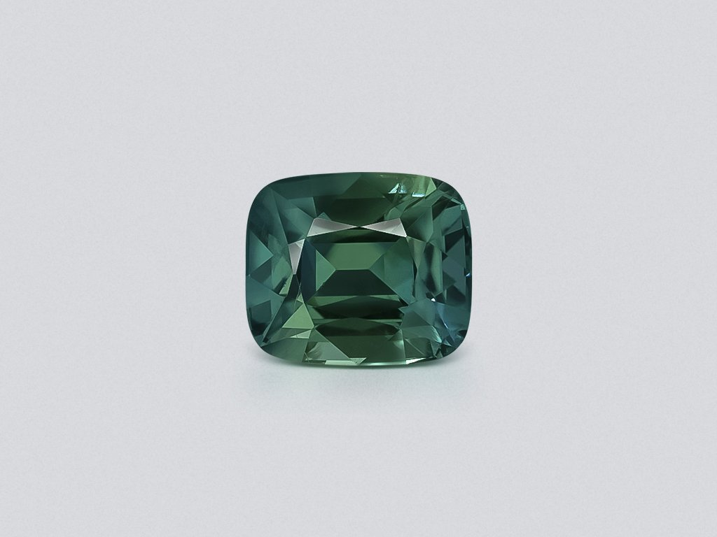 Sapphire Teal cushion cut 1.77 carats, Madagascar Image №1