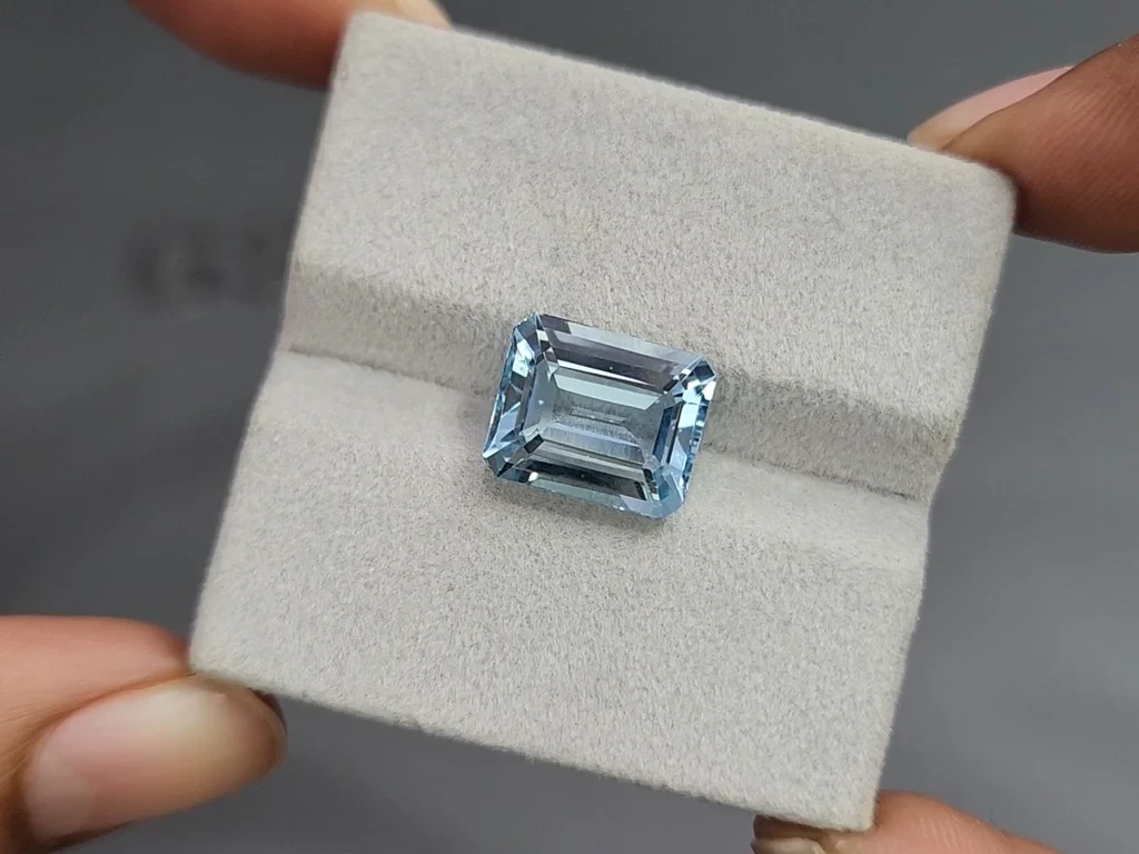 Aquamarine octagon cut 5.82 carats, Madagascar Image №4