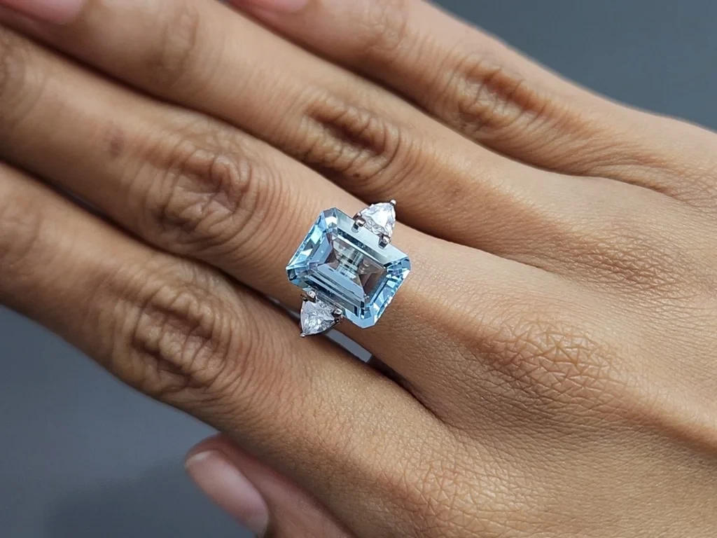 Aquamarine octagon cut 5.82 carats, Madagascar Image №5