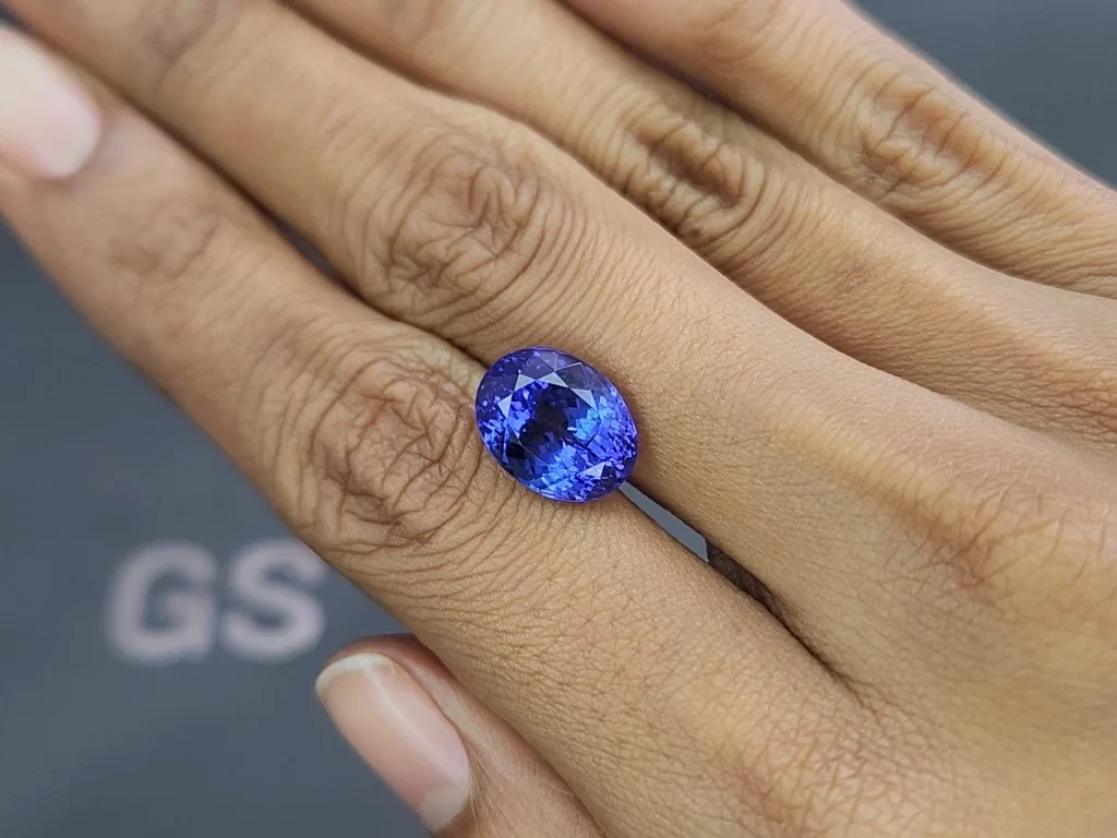 Tanzanite oval cut 7.46 carats, Tanzania Image №2