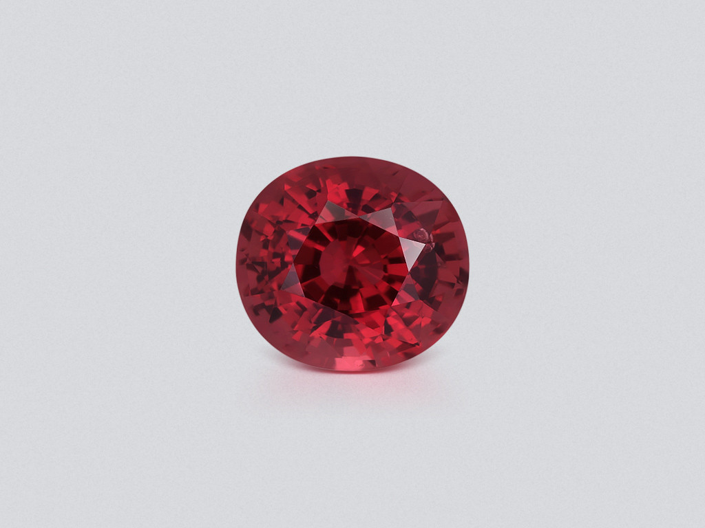 Spinel orange red oval cut 1.13 carats, Vietnam Image №1