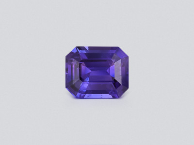 Unheated violet sapphire octagon cut  2.10 carats, Sri Lanka photo