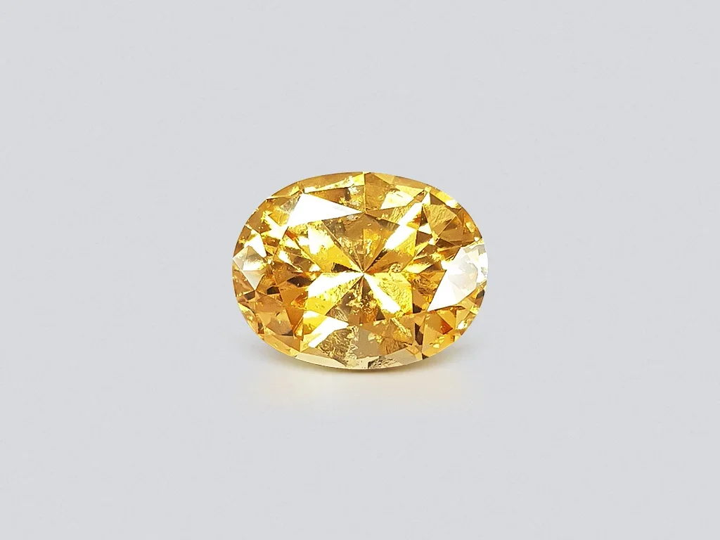 Mandarin garnet hessonite 6.73 ct from Madagascar, GFCO Image №1