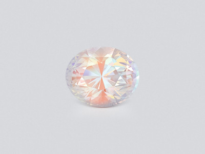 Rainbow moonstone in oval cut 8.54 carats, Madagascar  photo