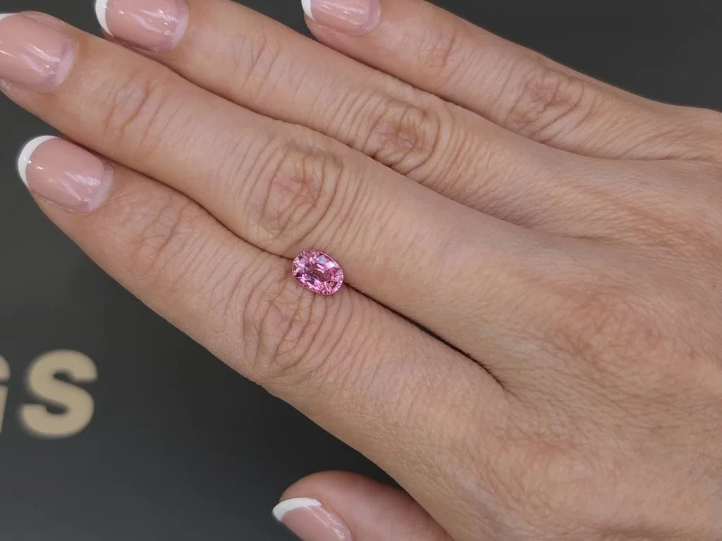 Unheated Padparadscha sapphire oval cut 1.06 carats, Sri Lanka Image №2