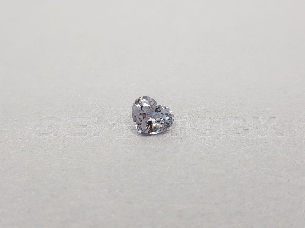 Light gray heart cut spinel 2.19 ct, Burma Image №1