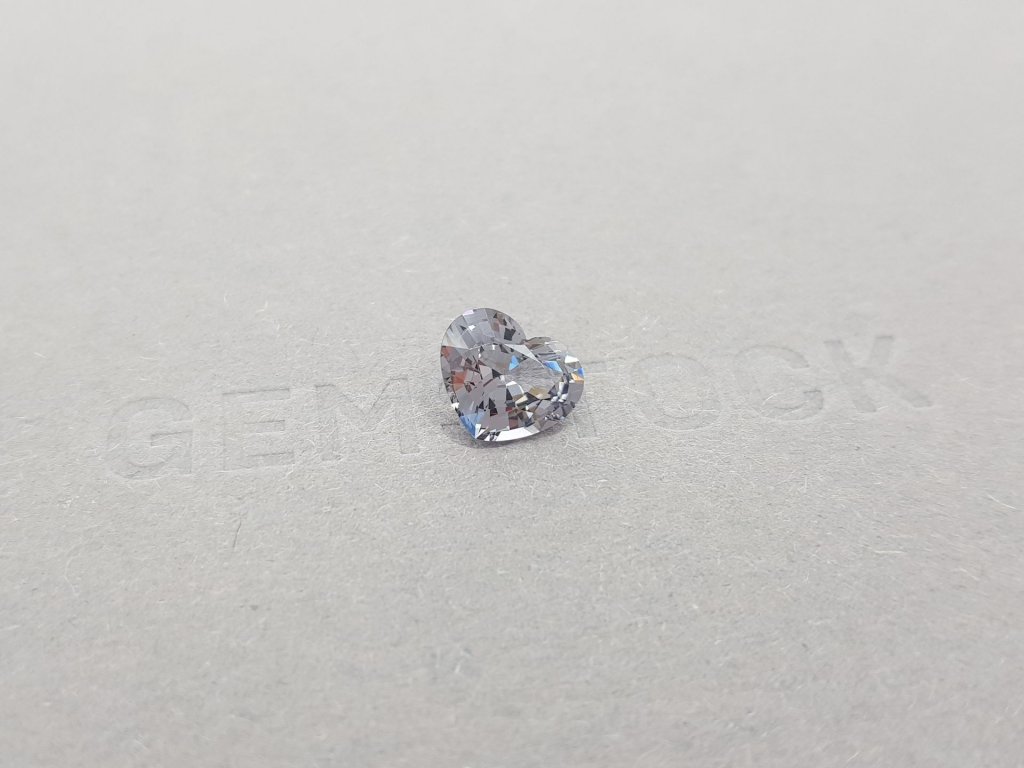 Light gray heart cut spinel 2.19 ct, Burma Image №2