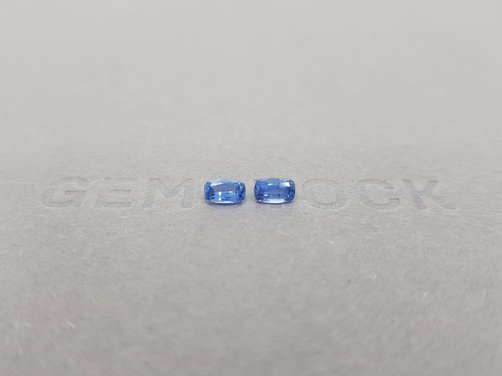Pair of cushion cut sapphires 0.69 ct, Sri Lanka Image №1