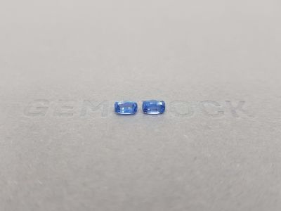 Pair of cushion cut sapphires 0.69 ct, Sri Lanka photo