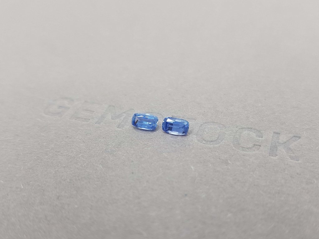 Pair of cushion cut sapphires 0.69 ct, Sri Lanka Image №3