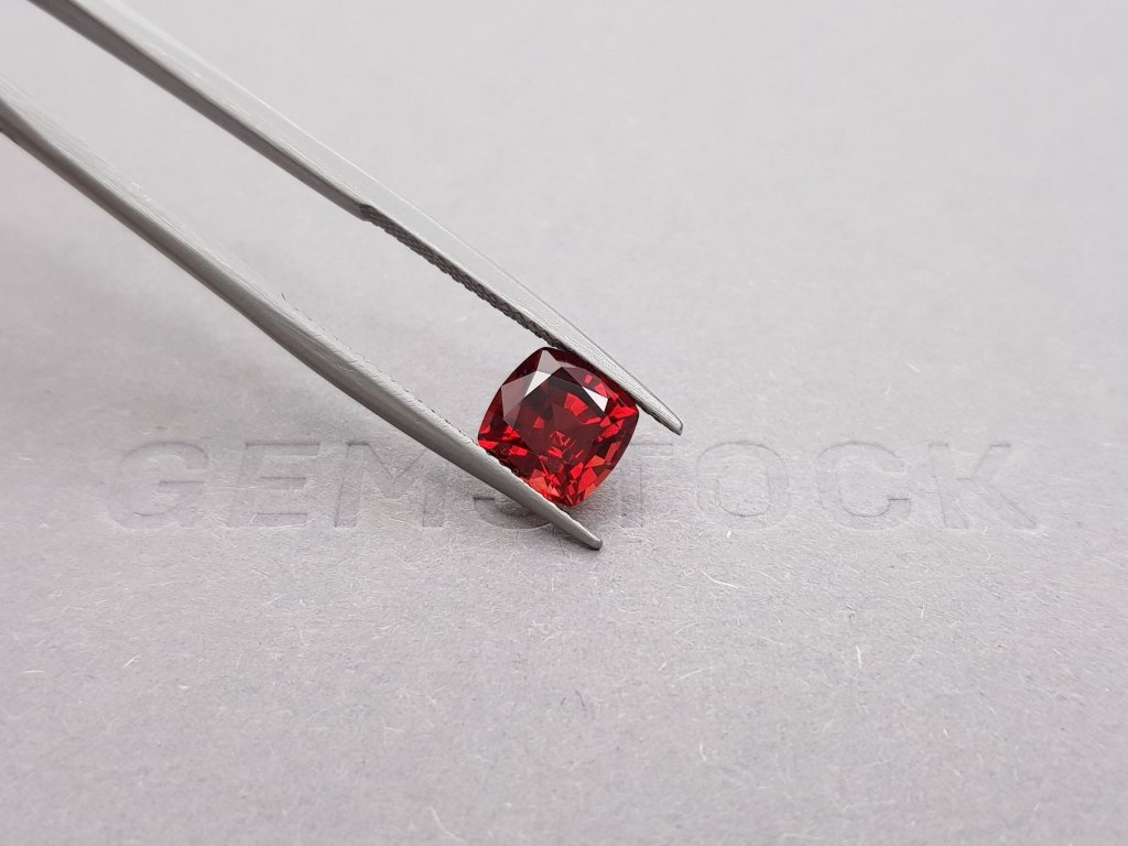 Cushion cut red garnet 2.56 ct, Russia Image №4