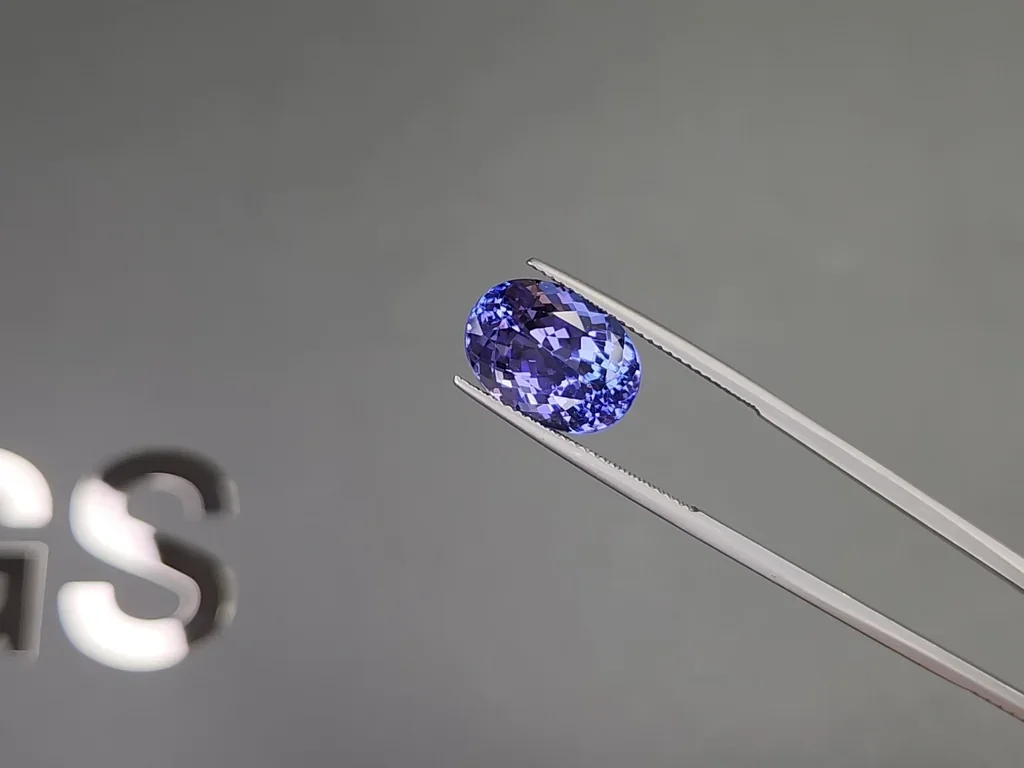 Tanzanite in oval cut 8.23 carats, Tanzania Image №3