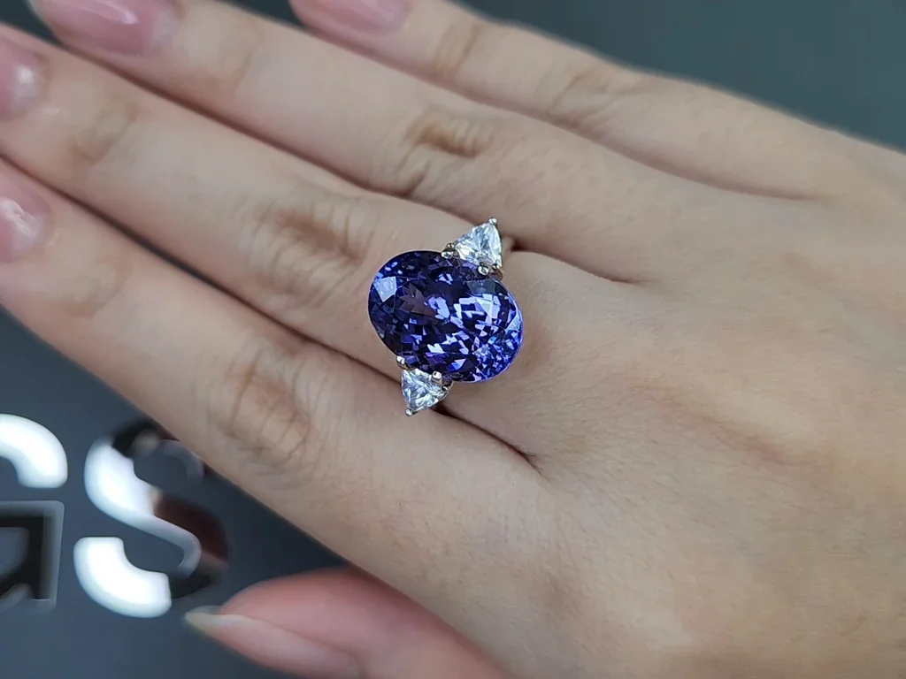 Tanzanite in oval cut 8.23 carats, Tanzania Image №5
