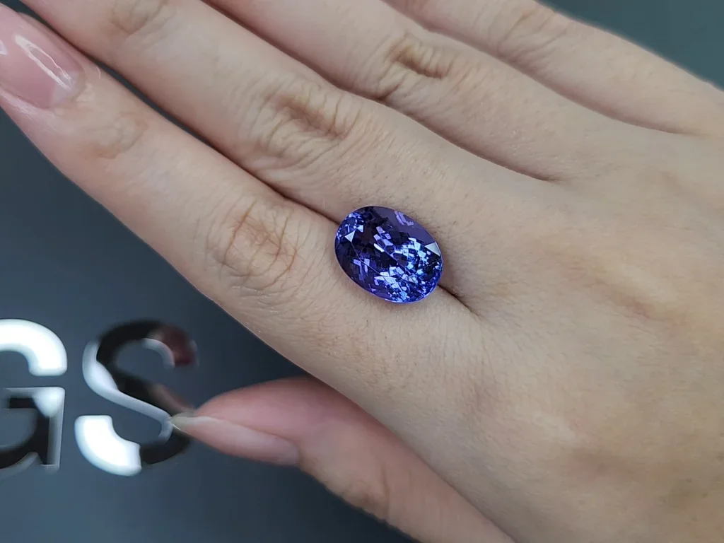 Tanzanite in oval cut 8.23 carats, Tanzania Image №2
