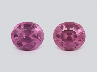 Pair of spinels Baby Pink oval cut 2.35 carats, Tanzania photo