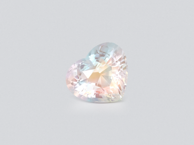 Rainbow moonstone heart shape 7.02 carats, Madagascar photo