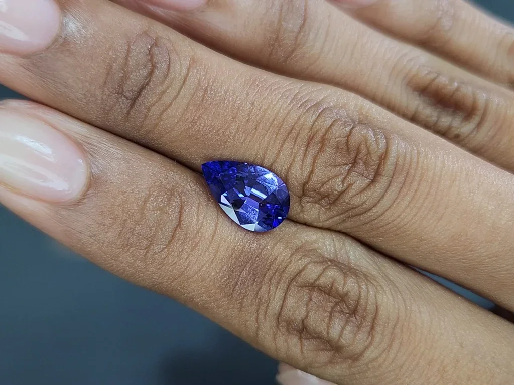 Tanzanite pear cut 2.80 carats, Tanzania Image №2