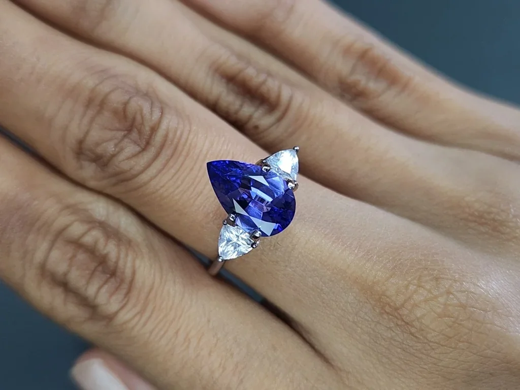 Tanzanite pear cut 2.80 carats, Tanzania Image №5