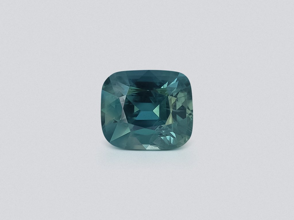 Sapphire Teal cushion cut 1.71 carats, Madagascar Image №1