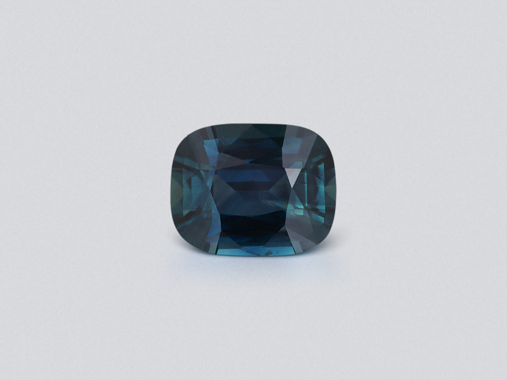 Sapphire Teal cushion cut 5.06 carats, Madagascar Image №1