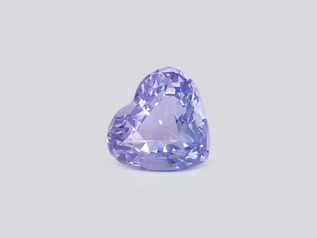 Unheated violet sapphire heart shape 1.65 carats, Sri Lanka Image №1