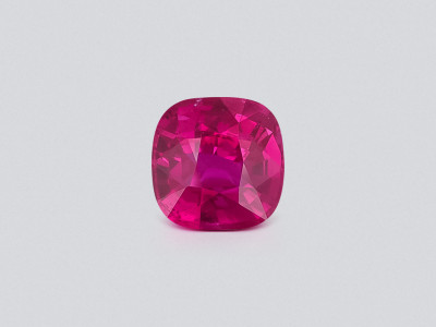 Unheated ruby Pigeon’s Blood cushion cut 2.01 carats, Mozambique photo