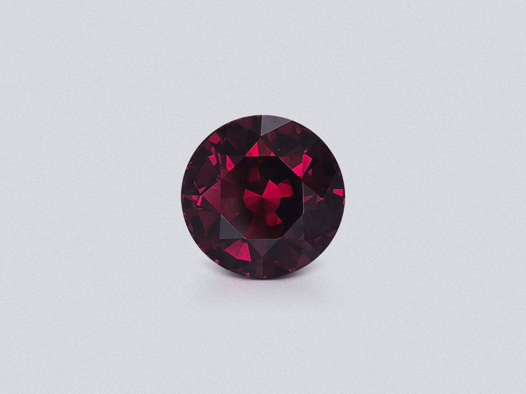 Large rhodolite garnet round cut 23.90 carats, Africa Image №1