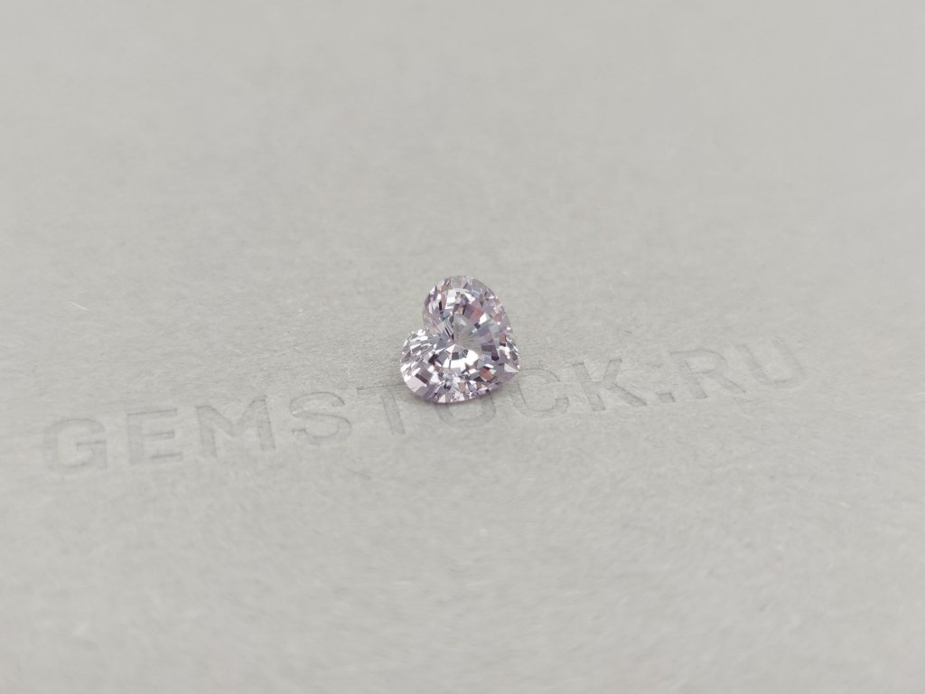Heart cut lilac-steel spinel 2.09 ct, Burma Image №2
