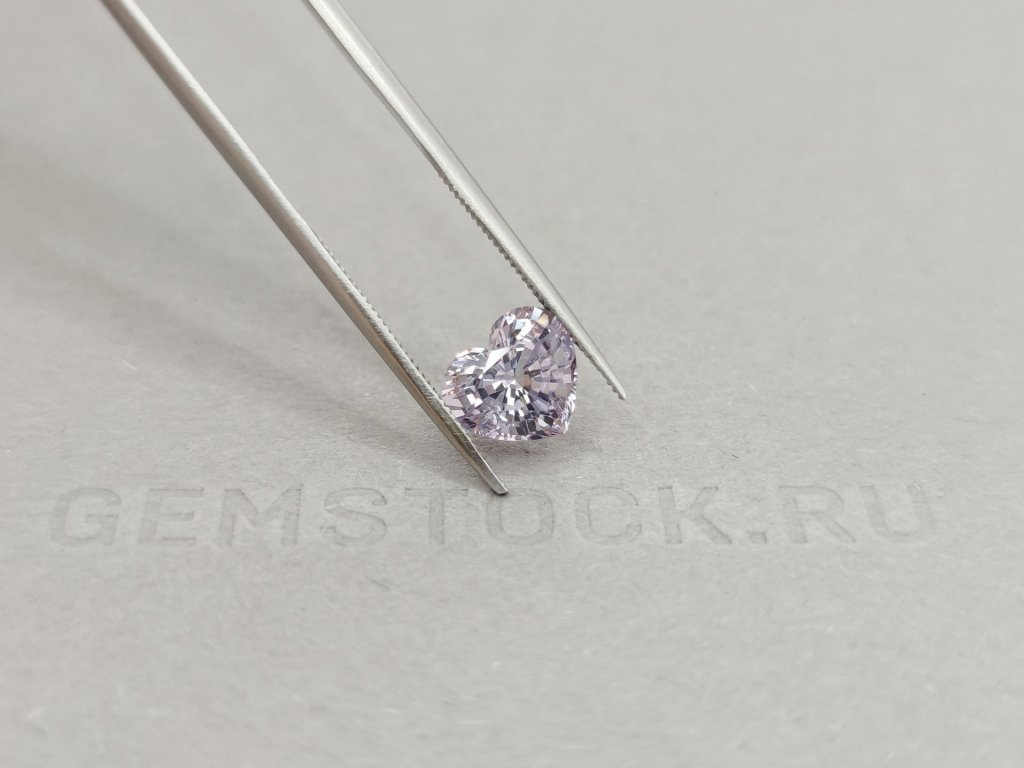 Heart cut lilac-steel spinel 2.09 ct, Burma Image №4