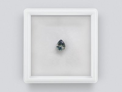 Unheated pear-cut sapphire 0.66 carats from Madagascar  photo
