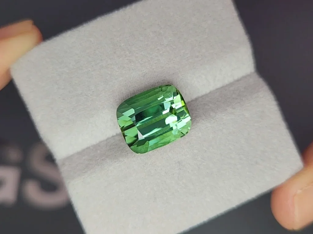 Lagoon blue-green tourmaline in cushion cut 8.88 carats  Image №4