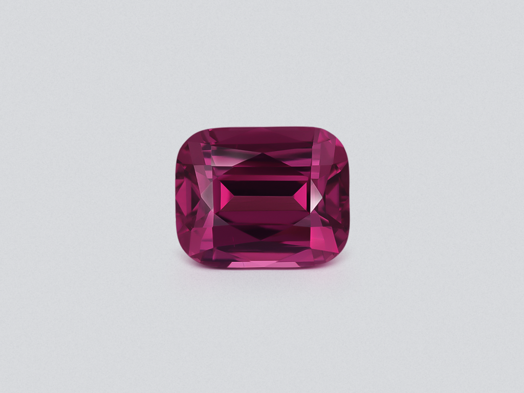 Purple spinel cushion cut 6.15 carats, Tanzania Image №1